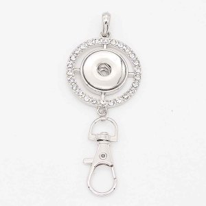 snap sliver Pendant with  fit 20MM snaps style jewelry KC0436