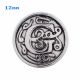 12mm G Antique snaps Silver Plated KS5009-S snap jewelry