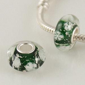 partner S925 murano lampwork glass beads