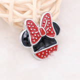 20MM Cartoon snap silver Plated with   enamel KC5723 CH3 snaps jewelry