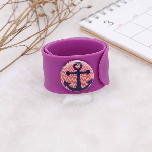 20MM Painted Ship anchor enamel metal C5699 print snaps jewelry
