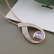 12MM round snap Rose Gold with light purple Rhinestone KS9682-S snaps jewelry