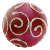 20MM Christmas balls Painted enamel metal snaps button print C5010 jewelry