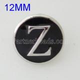 12mm Z snaps Antique Silver Plated with enamel KB6686-S snap jewelry