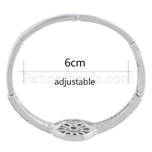 Snaps metal bangle bracelet Elastic fit 20MM snaps chunks