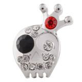 20MM Skull snap Silver Plated with  KC6451 snaps jewelry