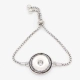1 buttons With snap sliver adjustable bracelet fit snaps jewelry KC0837