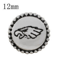 12MM Team snap Silver Plated KS8076-S snaps jewelry