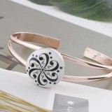 20MM design Painted enamel metal C5214 print snaps jewelry