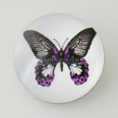 20MM snap glass Butterfly KB2745 interchangable snaps jewelry