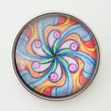 20MM snap colorful glass Decorative pattern  KB2871-N interchangable snaps jewelry