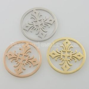 33MM stainless steel coin charms fit  jewelry size