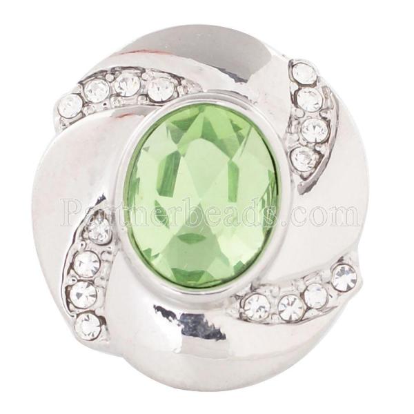 20MM snap Aug. birthstone green KC5078 interchangable snaps jewelry