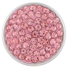 18mm Sugar snaps Alloy with pink rhinestones KB2311 snaps jewelry