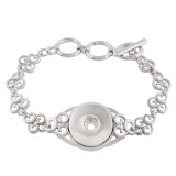 High Quality metal bracelet 21CM fit 18&20MM snaps chunks 1 buttons snaps Jewelry