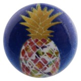 20MM fruit Pineapple Painted enamel metal snaps C5101 print snaps jewelry