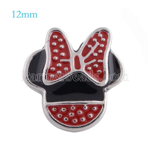 12mm snaps Silver Plated with Enamel KS5103-S snap jewelry