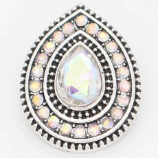 20MM design snap Silver Plated with Colorful rhinestone KC6716 snaps jewelry
