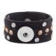 PU bracelets fit 18/20MM snaps chunks