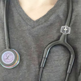 rhinestone fittings for silver-plated belt of ultrasonic stethoscope Pendant fit 12MM snaps style jewelry KS0371-S