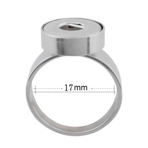 18MM 7# snaps Stainless steel Ring fit Fingers thick 17mm