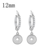 snap earring with rhinestone fit 12MM snaps style jewelry KS1227-S