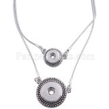 45CM High Quality necklace with two buttons KC0978 fit 18mm&12mm chunks snaps jewelry