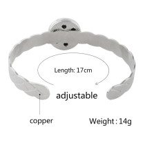 1 buttons snap copper adjustable bracelet fit 20MM snaps jewelry KC0796