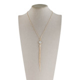 Natural stone necklace TA3103 with 60CM Gold Plated Chain new type Necklace fashion Jewelry