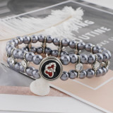 12MM love snap silver plated with black enamel KS6316-S snaps jewelry