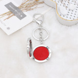 33MM alloy love Aromatherapy/Essential Oil Diffuser Perfume KEY CHAIN with 1pc 25mm discs as gift