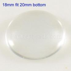 2000 pcs/bag of 18MM glass cabochons fit 20mm snaps bottom fit ST0011-20