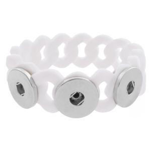 3 Buttons Silicone Stretch bracelet