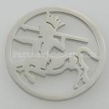 33MM stainless steel coin charms fit  jewelry size knight