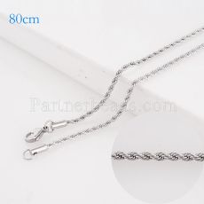 80CM Stainless steel fashion rope chain fit all jewelry