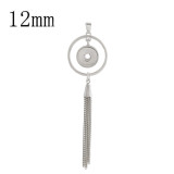 snap sliver Pendant fit 12MM snaps style jewelry KS0361-S