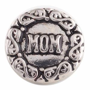 18MM Mom snap Antique Silver Plated  KC9647 snaps jewelry