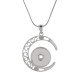 Pendant sliver Necklace with 60CM chain KC1045 snaps jewelry