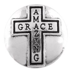 20MM cross snap silver plated  KC7465 interchangeable snaps jewelry