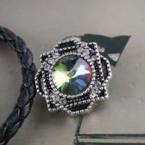 20MM snap silver plated with multicolor  rhinestones  KC6298 interchangable snaps jewelry