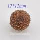 12mm Brown STELLUX Austrian crystal ball beads