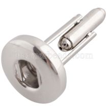 Stainless steel Snap Cufflinks could use for Clothing pendant fit 18MM snaps