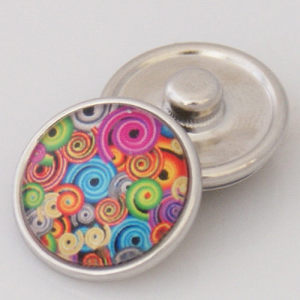 20MM snap colorful glass KB2503-AT interchangable snaps jewelry