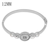 Snap bracelet White rhinestone fit 12MM snaps jewelry KS1279-S