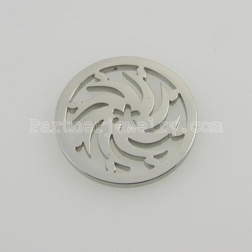 25MM stainless steel coin charms fit  jewelry size wheels