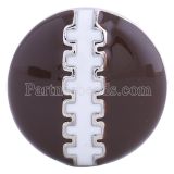 20MM Football snap Silver Plated with  brown Enamel KC6082 snaps jewelry
