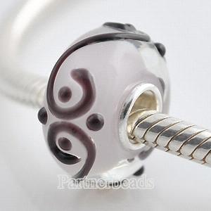 partner S925 murano lampwork glass beads