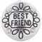 20MM best friend snap Silver Plated with white rhinestones KC8597 snaps jewelry
