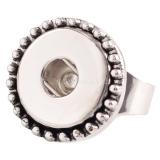 18MM 8# snaps adjustable metal Ring KC0920 snaps jewelry