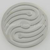 33MM stainless steel coin charms fit  jewelry size wave